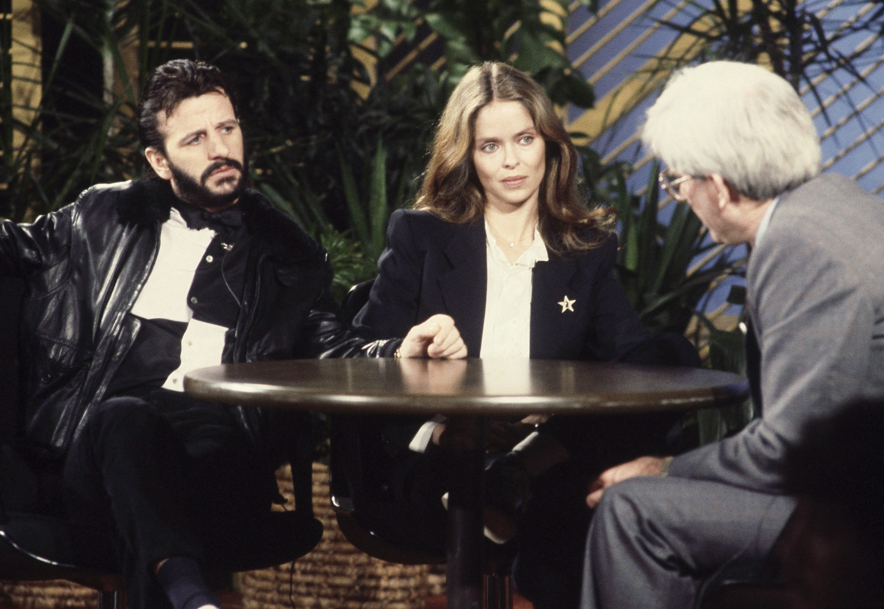 1981: Ringo Starr, Barbara Bach, Phil Donahue